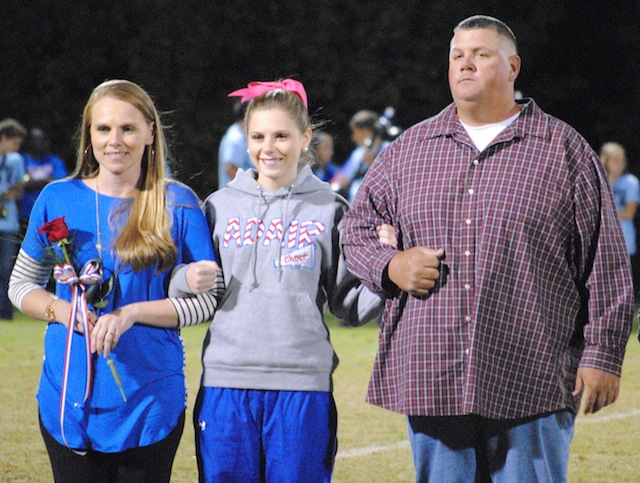 ACHS Football Senior Recognition: cheerleader Shelby Cheatham